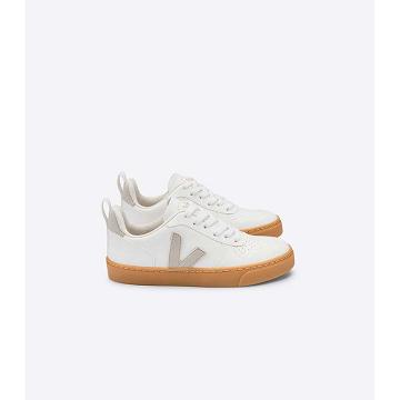 Veja V-10 CWL Tenisky Detske White/Beige | SK 837ILH